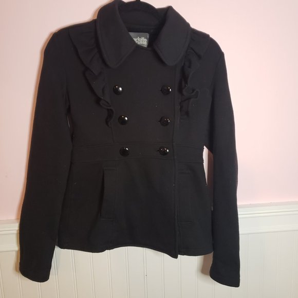 Small Black Charlotte Russe Peacoat - Picture 5 of 7